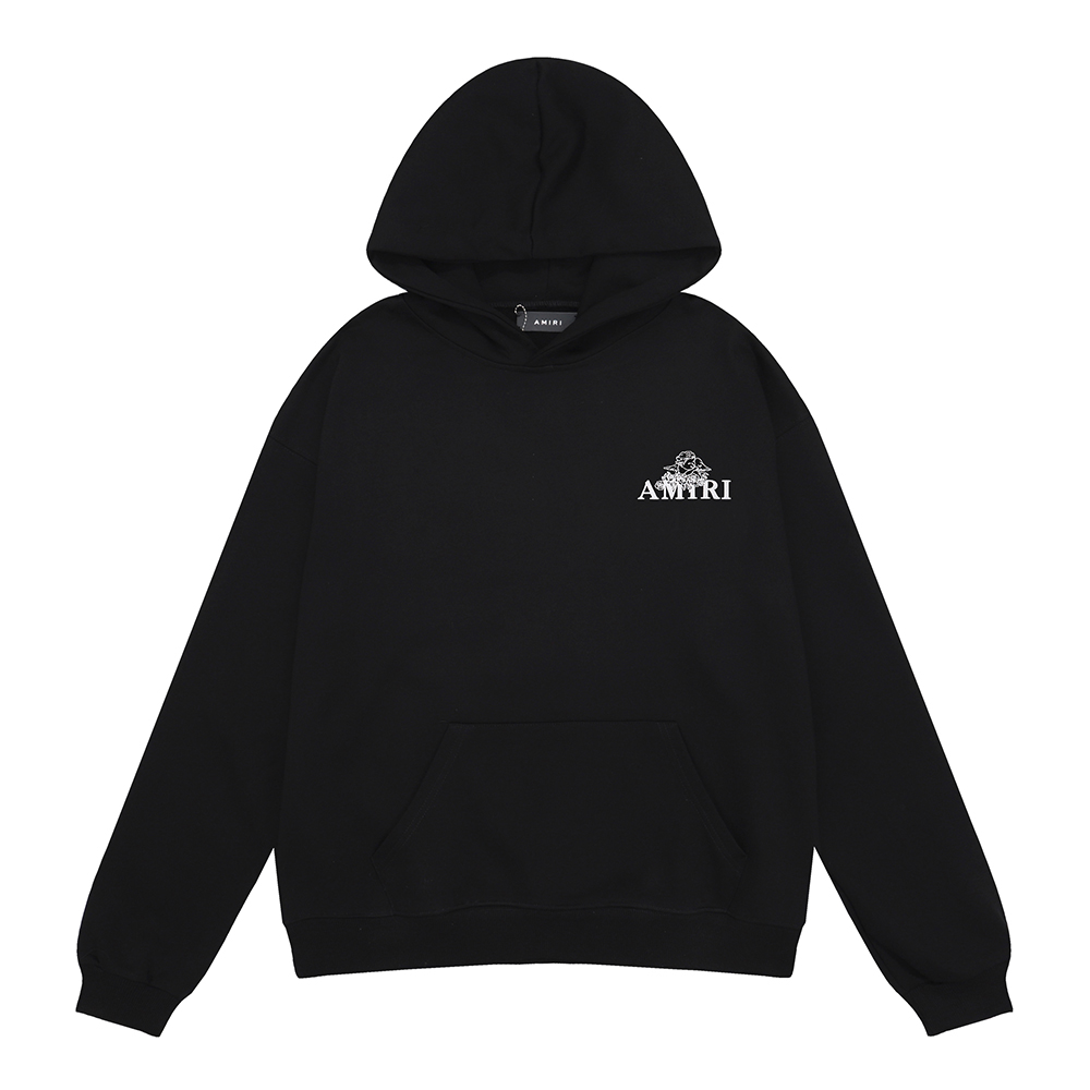 AM1R1 Angel Eros Cupid Print Hooded Sweatshirt