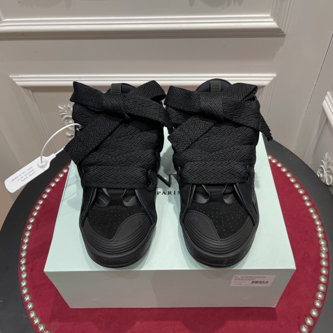 Lanvin Curb Sneaker Black FUSKDK12DRAGP25