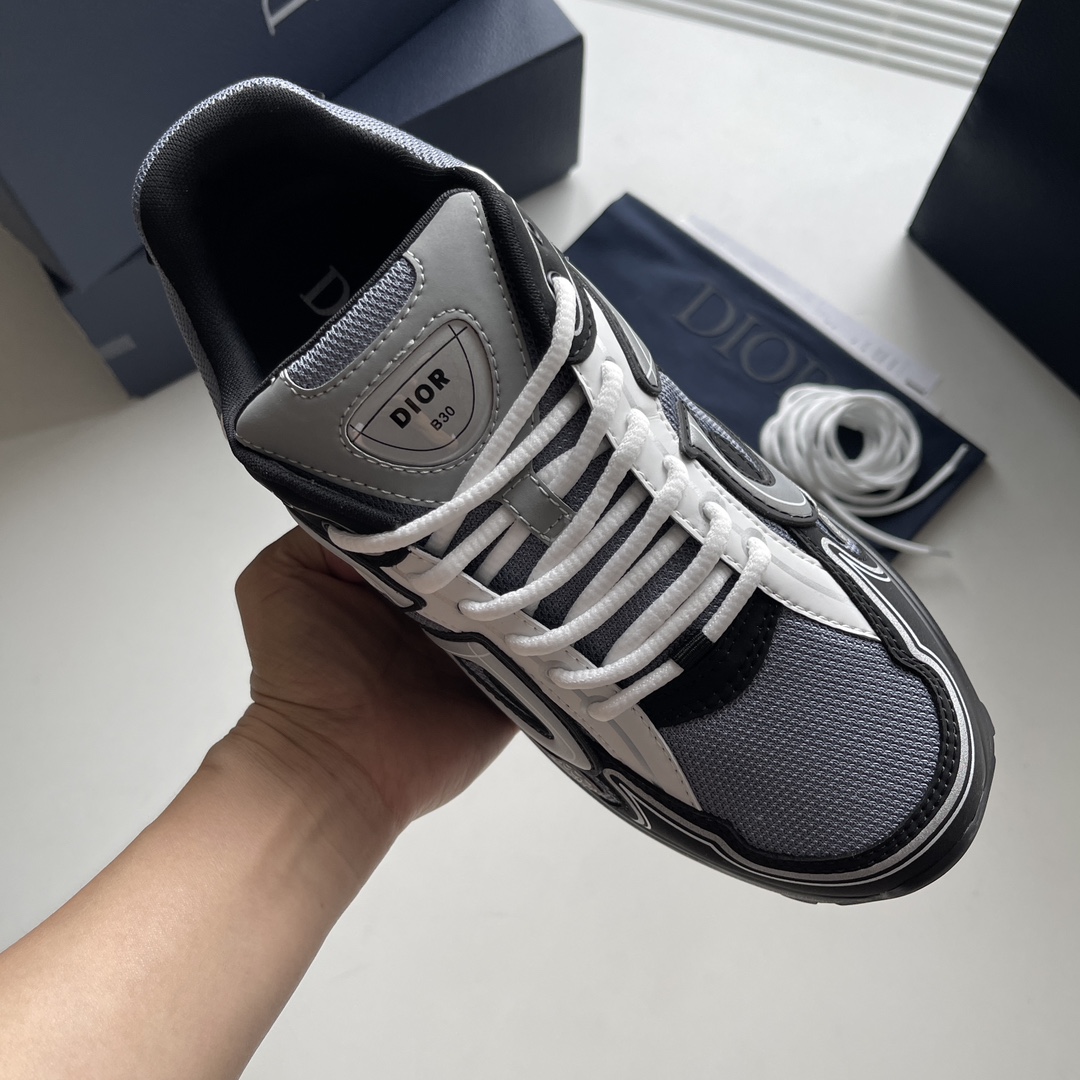 Dior B30 Blue Mesh with Gray White and Black 3SN279ZRB_H068