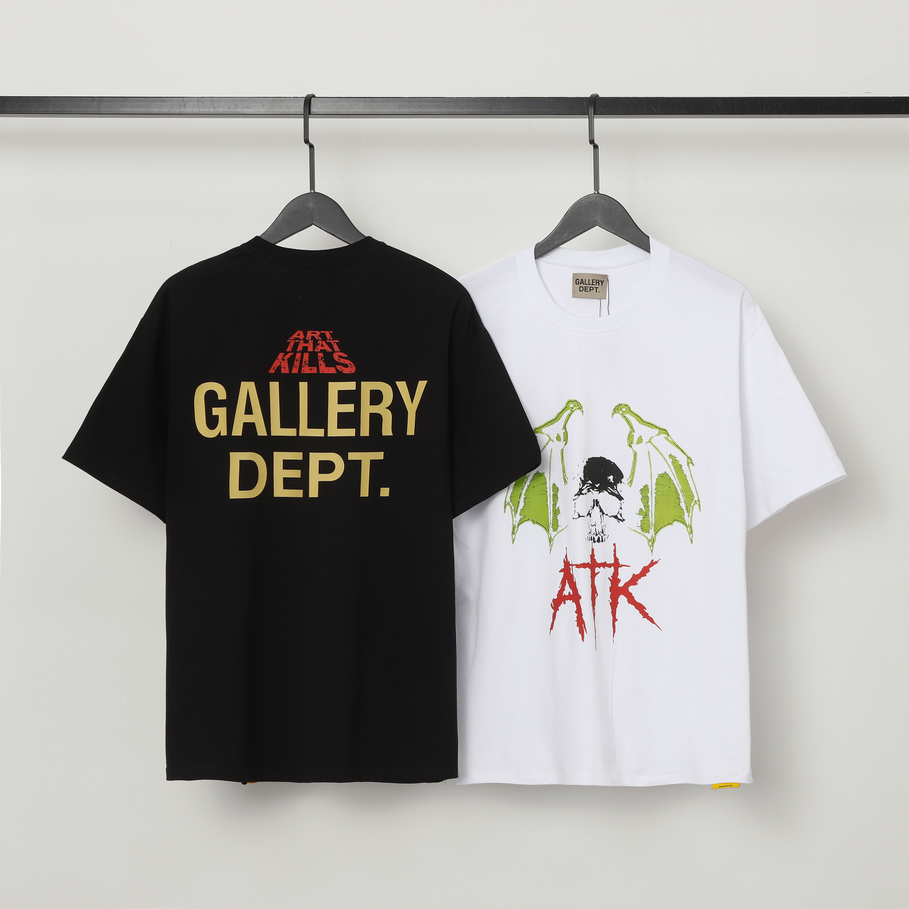 Gallery Dept. Print T-shirt Black D3286