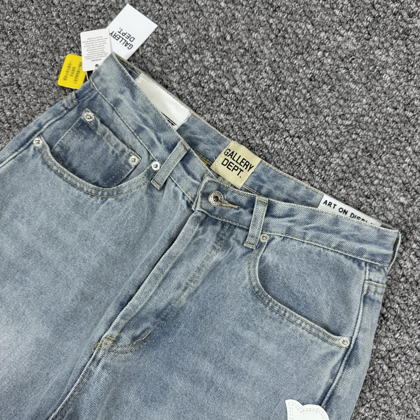 gallery dept. gallery dept. x Ch*0me He**ts washed denim jeans h771