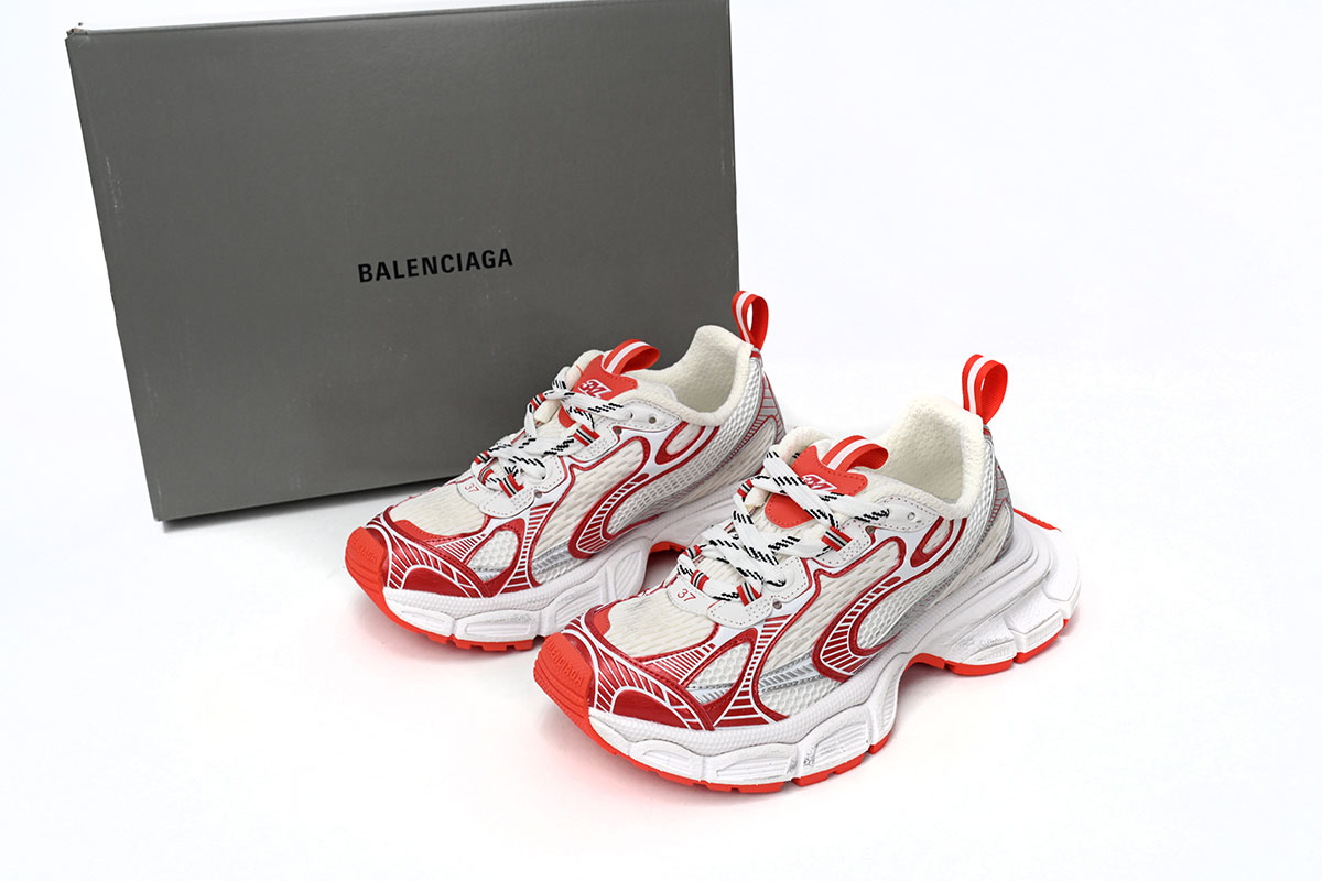Balenciaga 3XL White Red 734733 W2RG3 1203