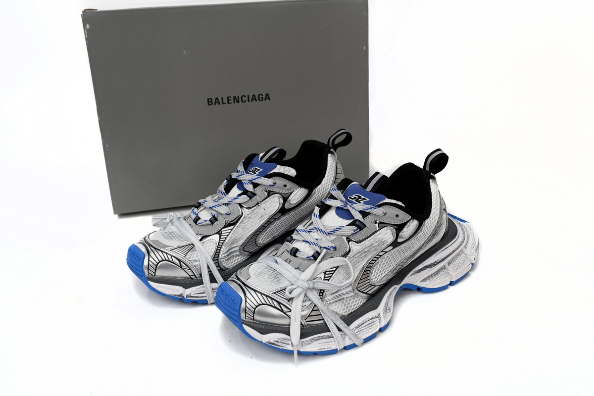 Balenciaga 3XL Black and White Blue 734734W3RB7 0226