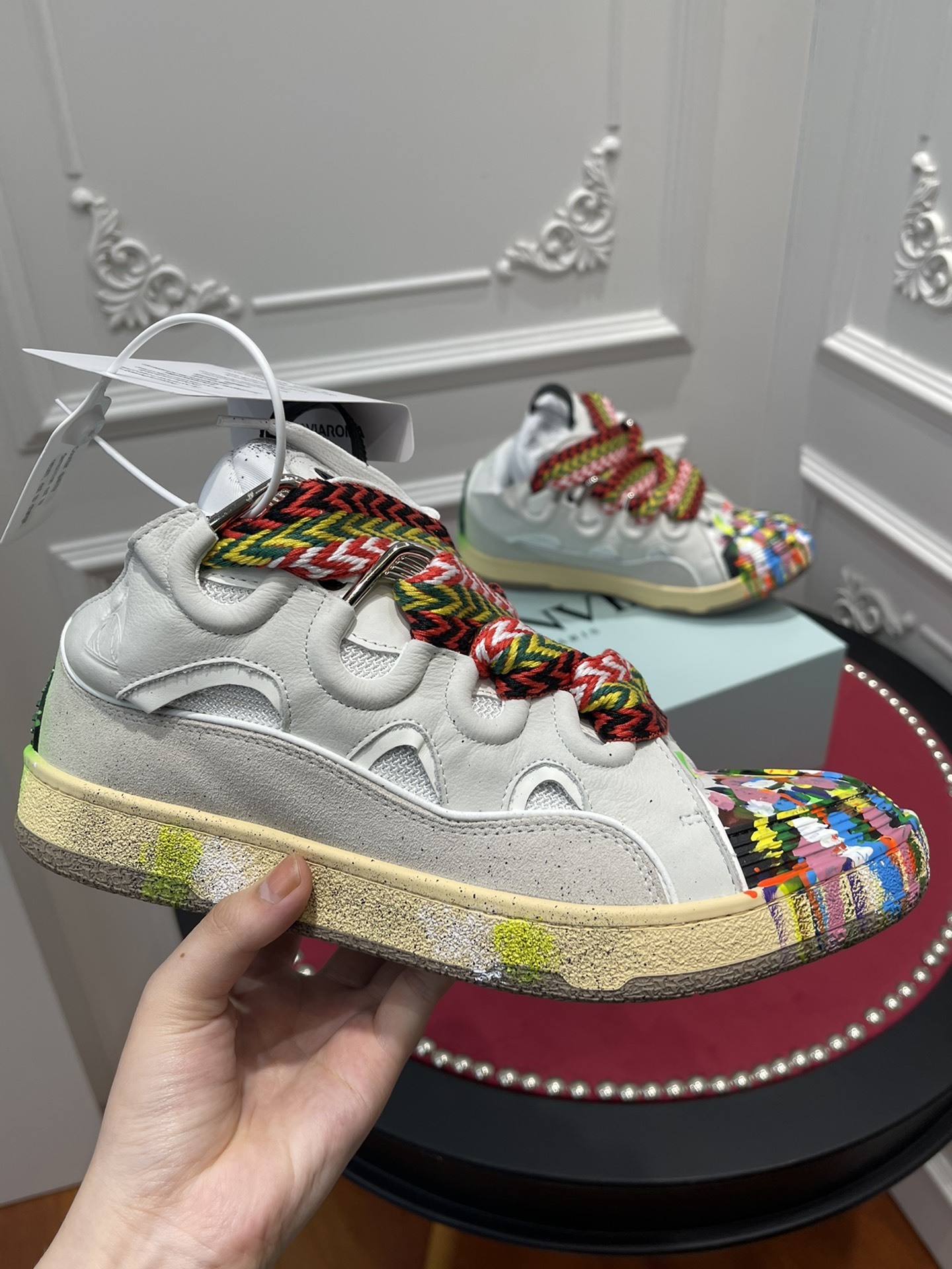 Gallery Dept. x Lanvin Curb ‘Paint Drip – Optical White’
