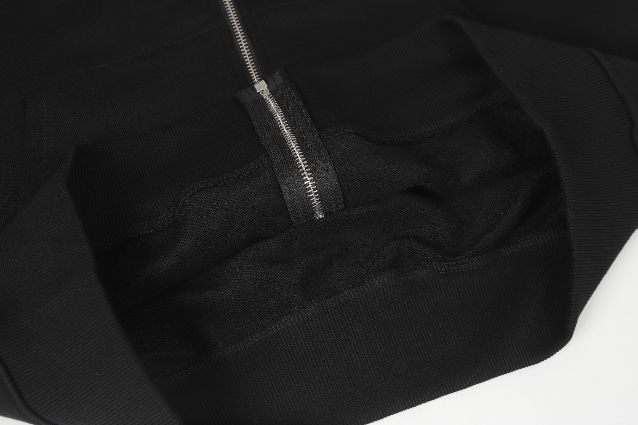 Ch*0me heart black zip up hoodie