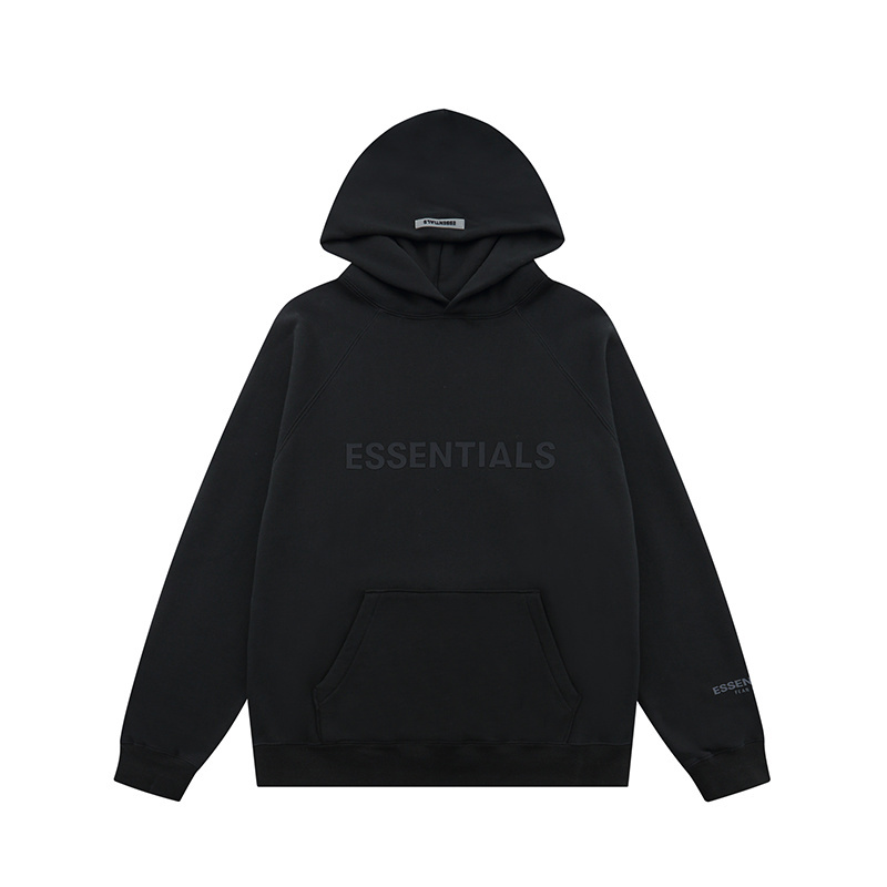 Fear of God Essential Hoodies Blusa de Moletom | Black